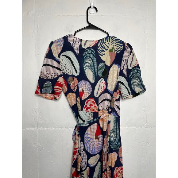 NEW Australian Label Gorman "She Sells" Wrap Dress, Size AU 8 / US 4 - Picture 6 of 7